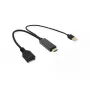 Vaizdo kabelio adapteris VALUE 12.99.3146 0,3 m HDMI Type A DisplayPort juodas