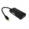 Vaizdo kabelio adapteris VALUE 12.99.3154 Mini DisplayPort HDMI VGA 0,1 m Juodas