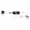 Vaizdo kabelio adapteris VALUE 12.99.3154 Mini DisplayPort HDMI VGA 0,1 m Juodas