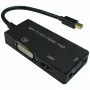 Vaizdo kabelio adapteris VALUE 12.99.3154 Mini DisplayPort HDMI VGA 0,1 m Juodas