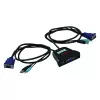 KVM jungiklis ROLINE Star 1 naudotojas 2 kompiuteriai Audio USB