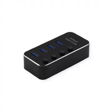 USB šakotuvas ROLINE 14.02.5056 USB 3.2 Gen 1 Type-A 5120 Mbit/s juodas
