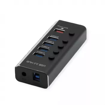 ROLINE USB Hub 3.2 Gen 1 14.02.5058 Juodas 5120 Mbit/s