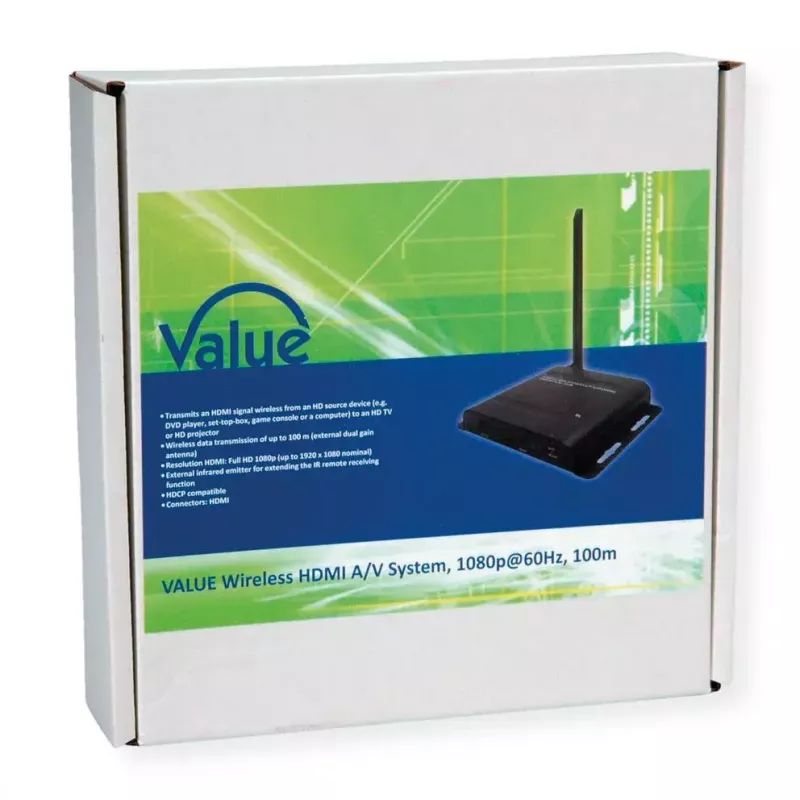 HDMI belaidis siųstuvas-imtuvas VALUE 14993413