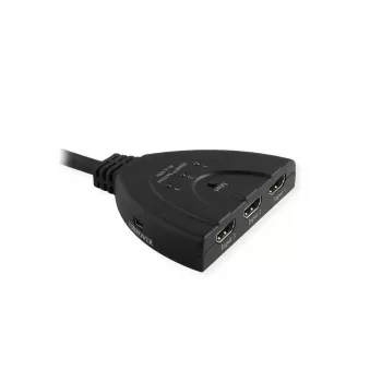 VALUE HDMI vaizdo jungiklis 14.99.3567, 3 įėjimai, 4K 60 Hz, juodas