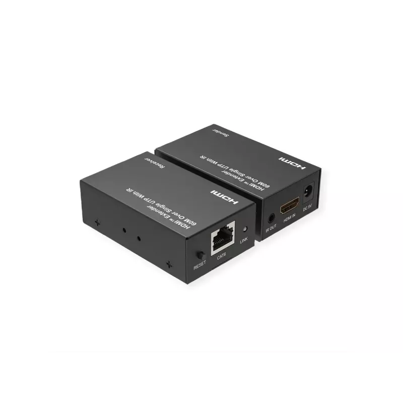 VALUE 14.99.3569 AV ilgintuvas (siųstuvas ir imtuvas) – HDMI per Cat6, iki 1920×1200, 5V/1A