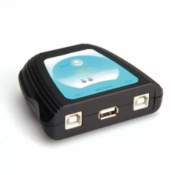 USB 2.0 spausdintuvo jungiklis rankinis, 2 prievadai (VALUE 14.99.5032)