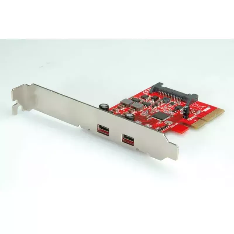 PCI-Express x4 adapteris ROLINE 2x USB 3.1 Type-C prievadai