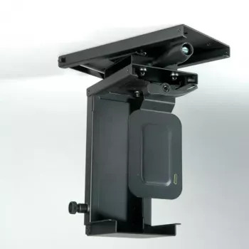 ROLINE Mini PC Holder – po stalu montuojamas laikiklis su ištraukiamu mechanizmu ir sukimo funkcija, juodas