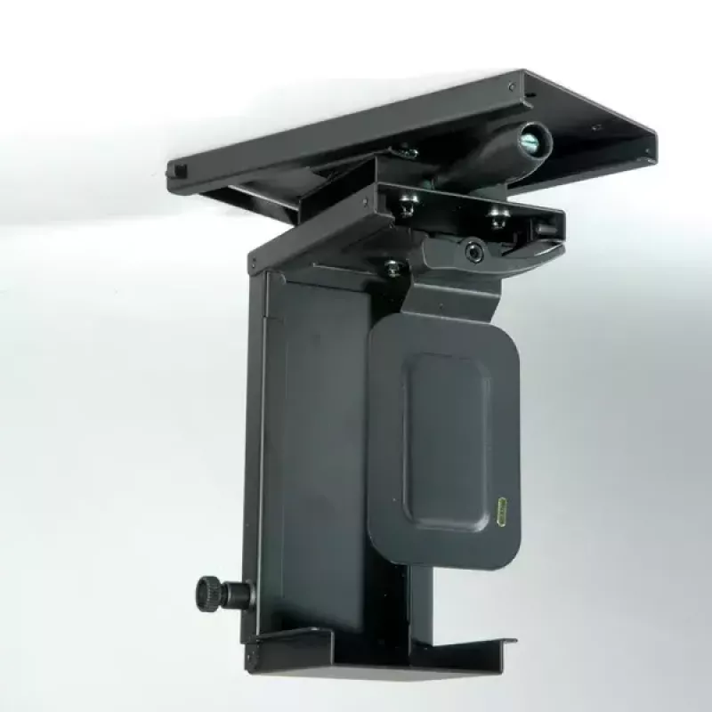 ROLINE Mini PC Holder – po stalu montuojamas laikiklis su ištraukiamu mechanizmu ir sukimo funkcija, juodas