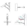 Sieninis darbo stalas VALUE Pneumatic