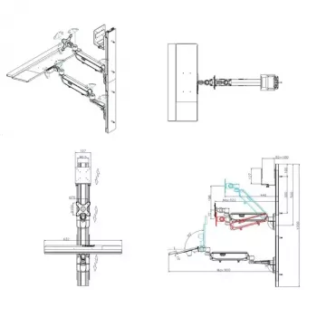 Sieninis darbo stalas VALUE Pneumatic