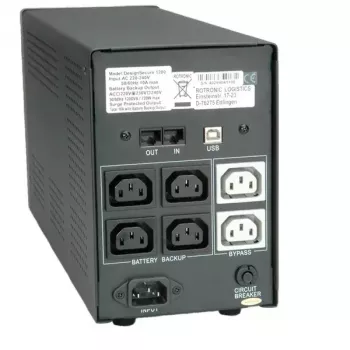 UPS ROLINE DesignSecure 1200 1,2 kVA / 720 W, linijinis-interaktyvus, 6x C13, AVR, USB