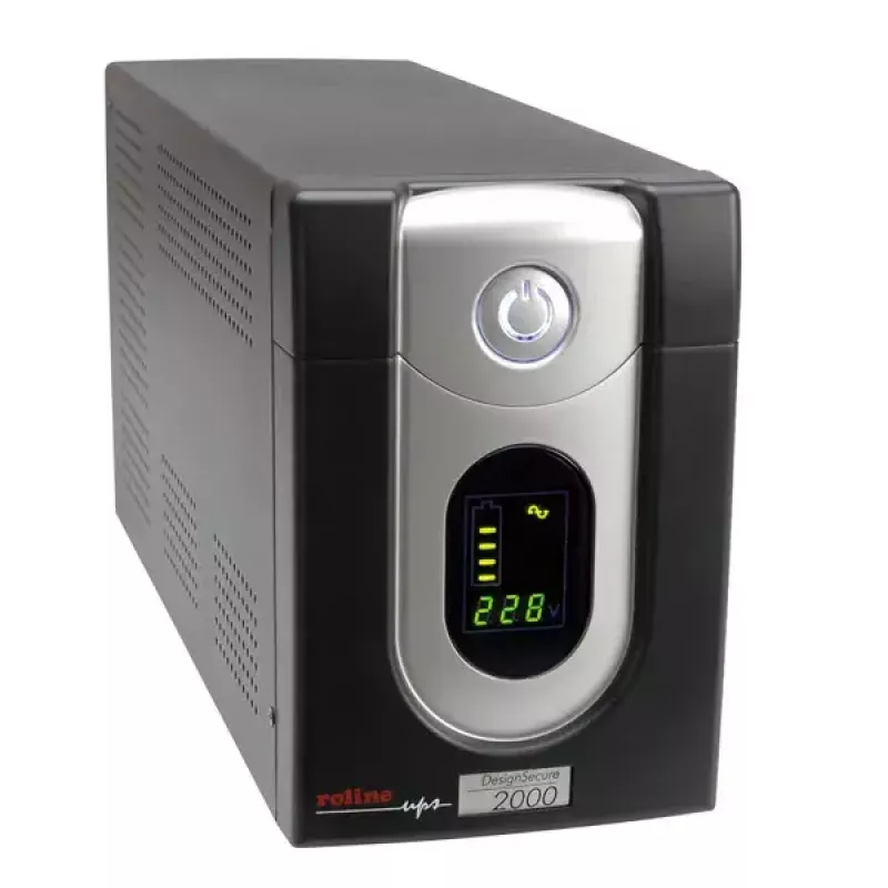 UPS ROLINE DesignSecure 1200 1,2 kVA / 720 W, linijinis-interaktyvus, 6x C13, AVR, USB