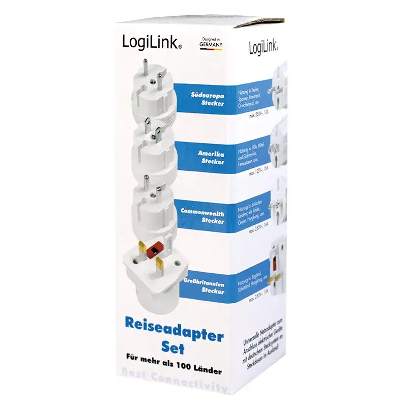 Maitinimo kištuko adapteris LogiLink PA0186 Baltas