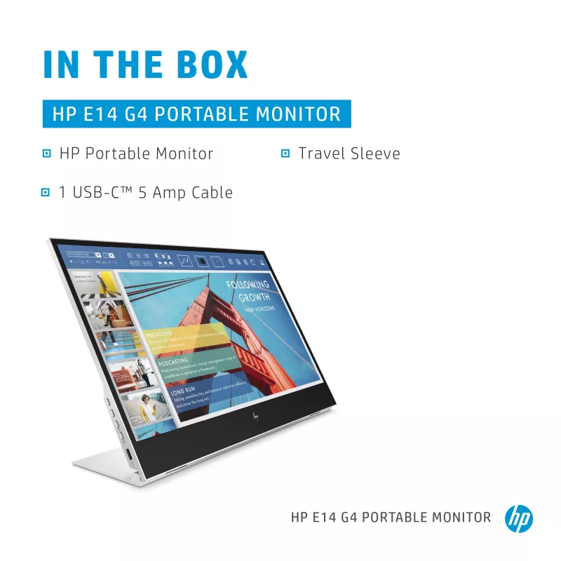 Nešiojamas monitorius HP E-Series E14 G4 14 colių Full HD IPS 1920x1080