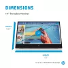 Nešiojamas monitorius HP E-Series E14 G4 14 colių Full HD IPS 1920x1080