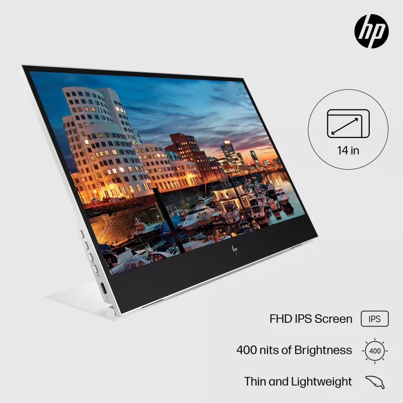 Nešiojamas monitorius HP E-Series E14 G4 14 colių Full HD IPS 1920x1080