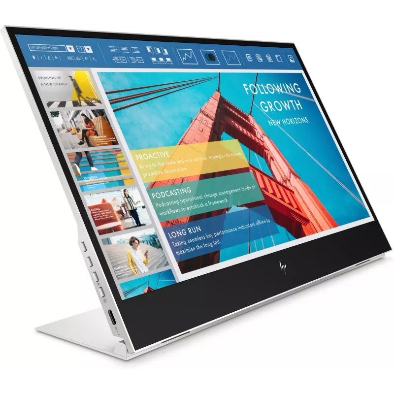 HP E-Series E14 G4 nešiojamas monitorius 35,6 cm (14 colių) 1920 x 1080 pikselių Full HD LED baltas