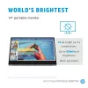 HP E-Series E14 G4 nešiojamas monitorius 35,6 cm (14 colių) 1920 x 1080 pikselių Full HD LED baltas