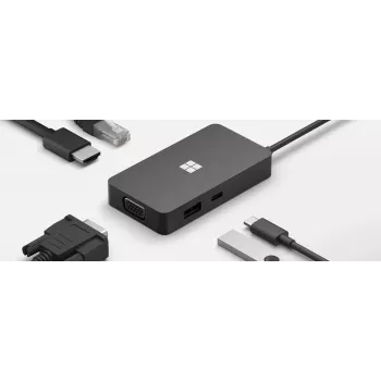 Dokavimo stotelė Microsoft 1E4-00003 juoda