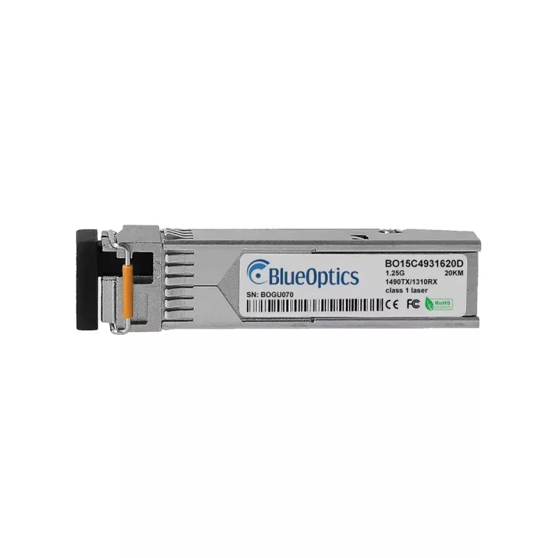 BlueOptics 1G-SFP-BXD-BO BiDi SFP modulis, atitinka Extreme Networks 1G-SFP-BXD, Gigabit Ethernet, vienmodis optinis kabelis