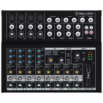 Mackie Mix12FX 12 kanalų 20–30000 Hz juodas analoginis garso maišytuvas