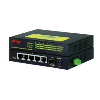 Tinklo jungiklis ROLINE 21.13.1162 Gigabit Ethernet 5 prievadai PoE
