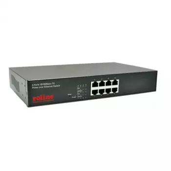 PoE Fast Ethernet jungiklis ROLINE 130 W 8 prievadai