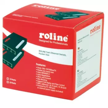 Fast Ethernet Switch ROLINE 21.14.3133 Kišeninis 5 Prievadai