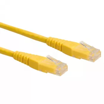 Tinklo kabelis ROLINE UTP Patch Cord Cat.6 RJ-45 0,3 m geltonas