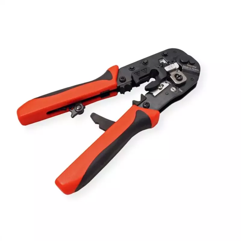 Kabelių užspaudimo įrankis VALUE 25.99.8794, juodas/raudonas, 190 mm, 347 g