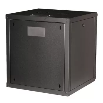 Sieninis stovas ROLINE Pro 12U 19 colių, 600x600 mm, juodas, IP20, spynelė su raktu