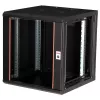 Sieninis stovas ROLINE Pro 12U 19 colių, 600x600 mm, juodas, IP20, spynelė su raktu