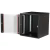 Sieninis stovas ROLINE Pro 12U 19 colių, 600x600 mm, juodas, IP20, spynelė su raktu