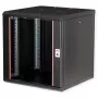 Sieninis stovas ROLINE Pro 12U 19 colių, 600x600 mm, juodas, IP20, spynelė su raktu