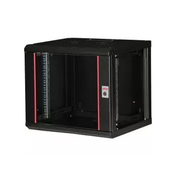 ROLINE 19 colių sieninis stovas Pro 9U, 450x600 WxD, juodas, su raktu, IP20