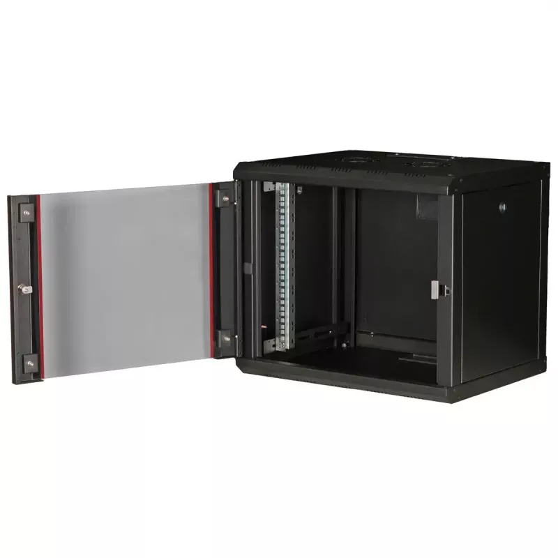 ROLINE 19 colių sieninis stovas Pro 9U, 450x600 WxD, juodas, su raktu, IP20