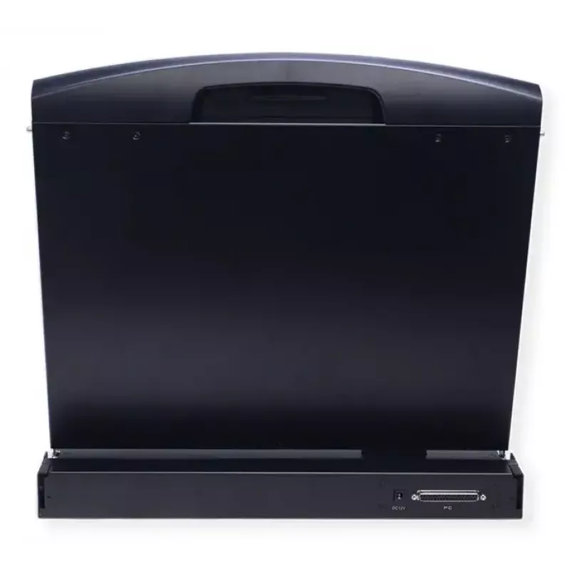 Rack konsolė VALUE 26.99.0132 — 19 colių (48,3 cm) 1366×768 LCD, 1U, Šveicariška klaviatūra, juoda