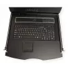 Rack konsolė VALUE 26.99.0132 — 19 colių (48,3 cm) 1366×768 LCD, 1U, Šveicariška klaviatūra, juoda