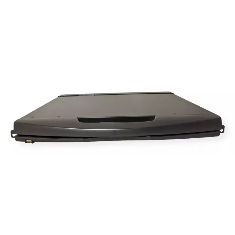 Rack konsolė VALUE 26.99.0132 — 19 colių (48,3 cm) 1366×768 LCD, 1U, Šveicariška klaviatūra, juoda