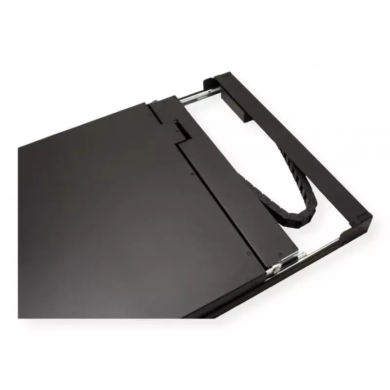 Rack konsolė VALUE 26.99.0132 — 19 colių (48,3 cm) 1366×768 LCD, 1U, Šveicariška klaviatūra, juoda