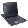 Rack konsolė VALUE 26.99.0132 — 19 colių (48,3 cm) 1366×768 LCD, 1U, Šveicariška klaviatūra, juoda
