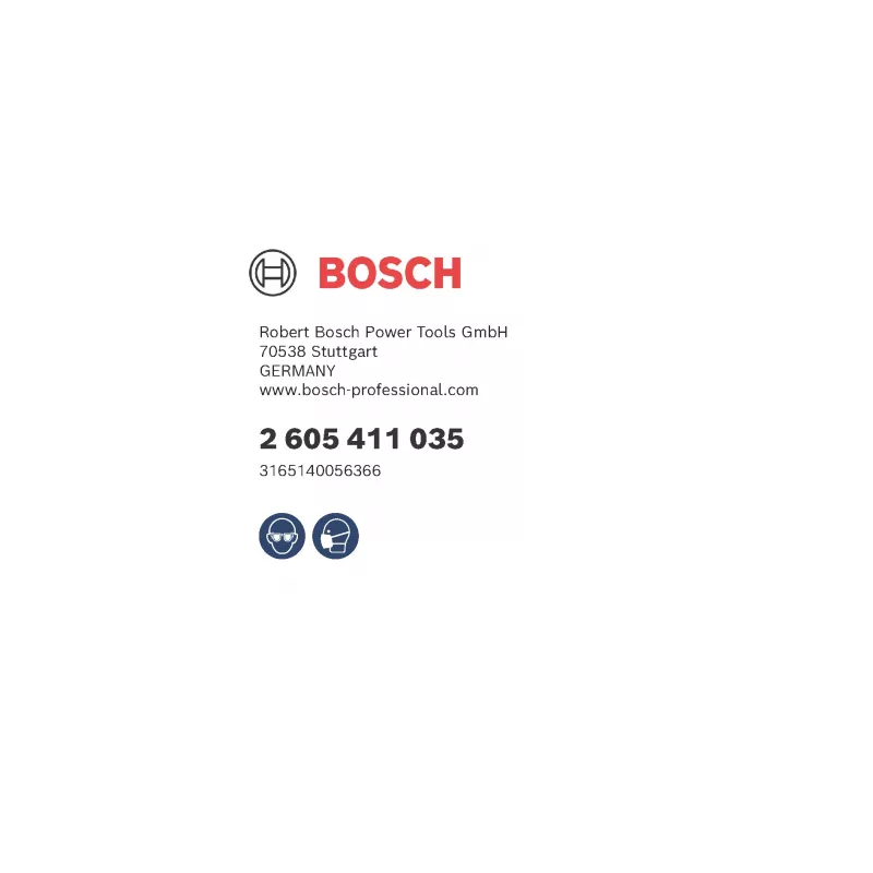 Dulkių surinkimo maišas su siurbimo anga Bosch 2 605 411 035, skirtas PHO/GHO obliarkėms