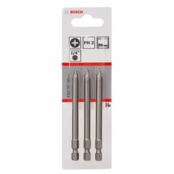 Bosch 2607001535 sukimo antgalis extra hard PH2 3 vnt 89 mm