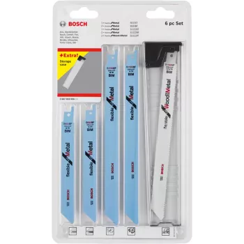 Bosch 2 607 010 906 pjūklelio geležčių rinkinys 6 vnt. – pjovimo diskai metalui ir medžiui