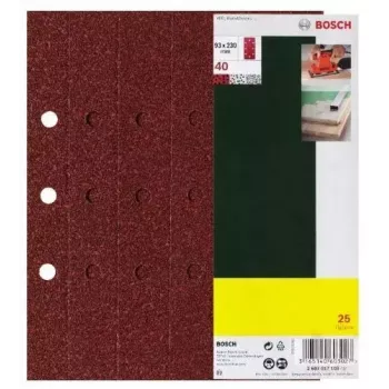 Bosch 2 607 017 097 šlifavimo lakštų rinkinys 25 vnt.