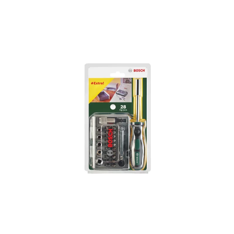 Atsuktuvų antgalių rinkinys Bosch 2 607 017 331 27 vnt. Hex, Nut, Torx, Phillips