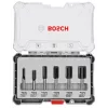 Bosch frezų rinkinys (griovelių frezos), 6 vnt., 6 mm kotas, 2607017465