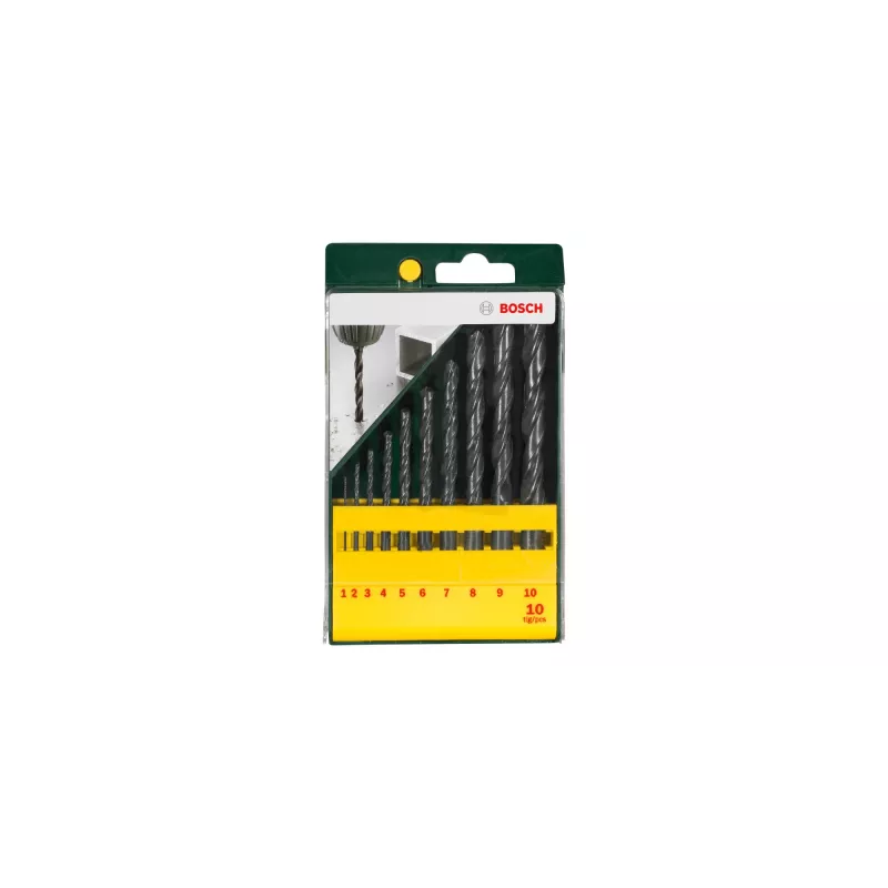 Gręžtų rinkinys Bosch 2 607 019 442 (10 vnt.) HSS-R